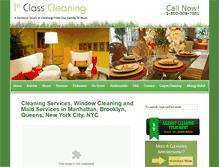 Tablet Screenshot of 1stclasscleaningnyc.com